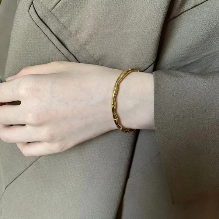 Bamboo Korean Bangle – Minimalist Elegant Bracele