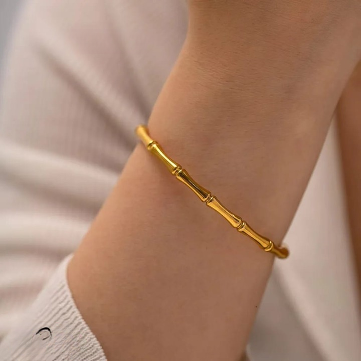 Bamboo Korean Bangle – Minimalist Elegant Bracele